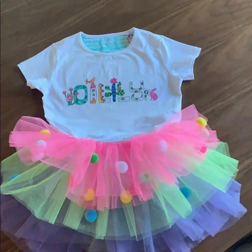 Great Pretenders Girls Tutu Skirt Colorful size 4-7 New